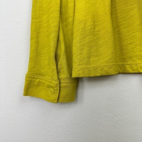 BODEN Neon Yellow Button Down Long Sleeve Collar Shirt 6P - Picture 4 of 8